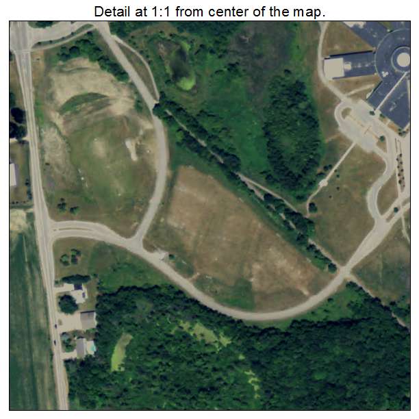 Caledonia, Michigan aerial imagery detail