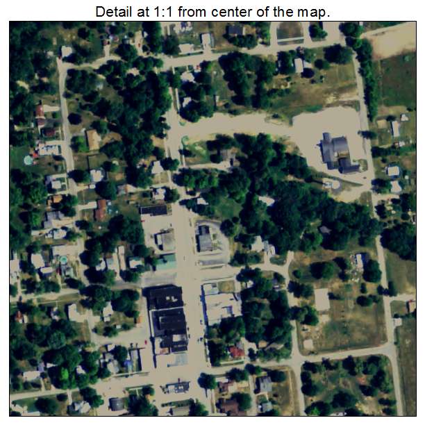 Camden, Michigan aerial imagery detail