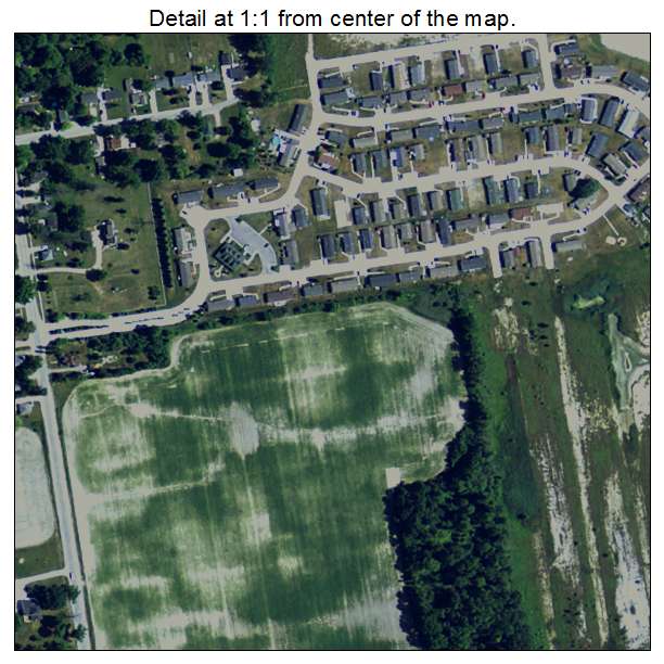 Capac, Michigan aerial imagery detail