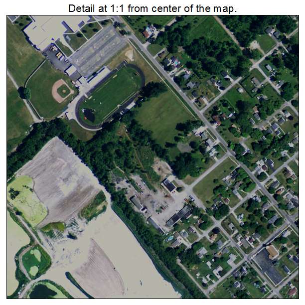 Carrollton, Michigan aerial imagery detail