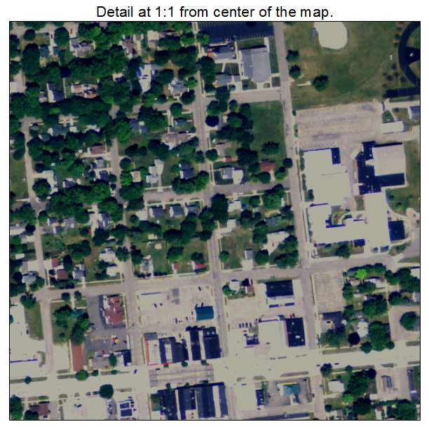 Carson City, Michigan aerial imagery detail
