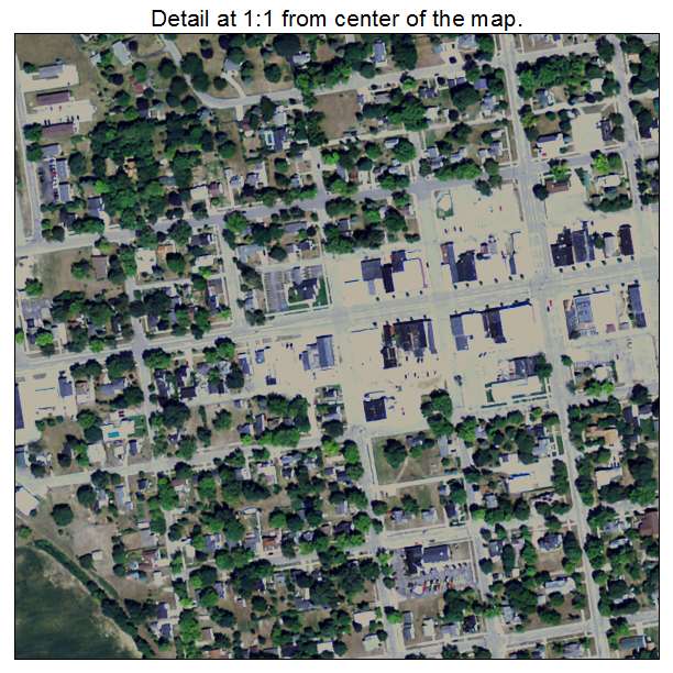 Cass City, Michigan aerial imagery detail