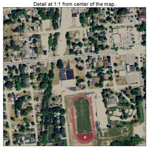 Cedar Springs, Michigan aerial imagery detail