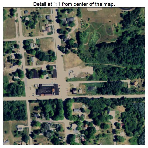Custer, Michigan aerial imagery detail