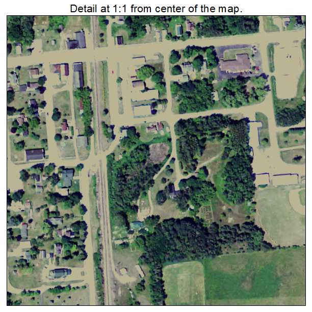 Daggett, Michigan aerial imagery detail