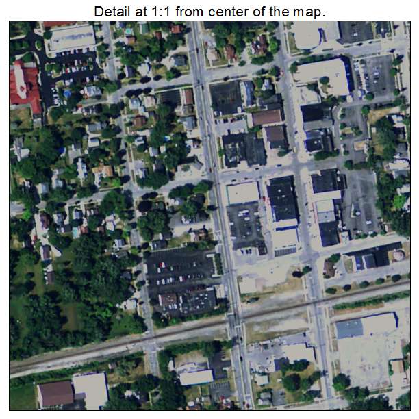 Davison, Michigan aerial imagery detail