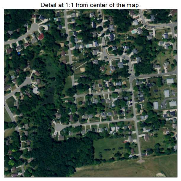 De Witt, Michigan aerial imagery detail
