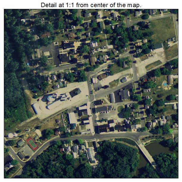 Deerfield, Michigan aerial imagery detail