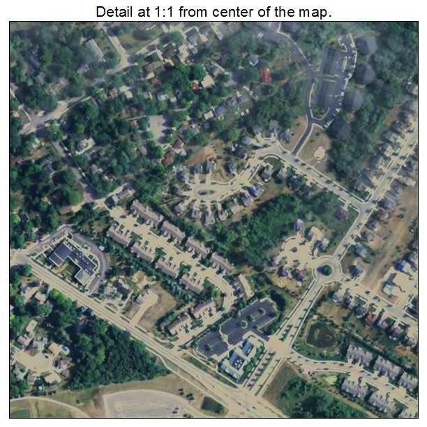 Dexter, Michigan aerial imagery detail