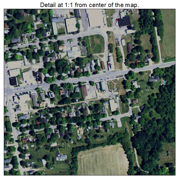 Dryden, Michigan aerial imagery detail