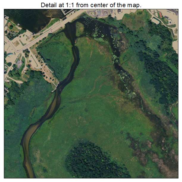 East Jordan, Michigan aerial imagery detail
