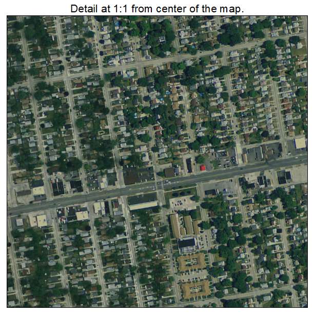 Eastpointe, Michigan aerial imagery detail