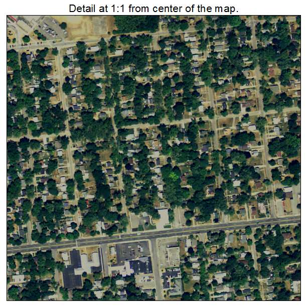 Eastwood, Michigan aerial imagery detail