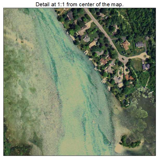 Elk Rapids, Michigan aerial imagery detail