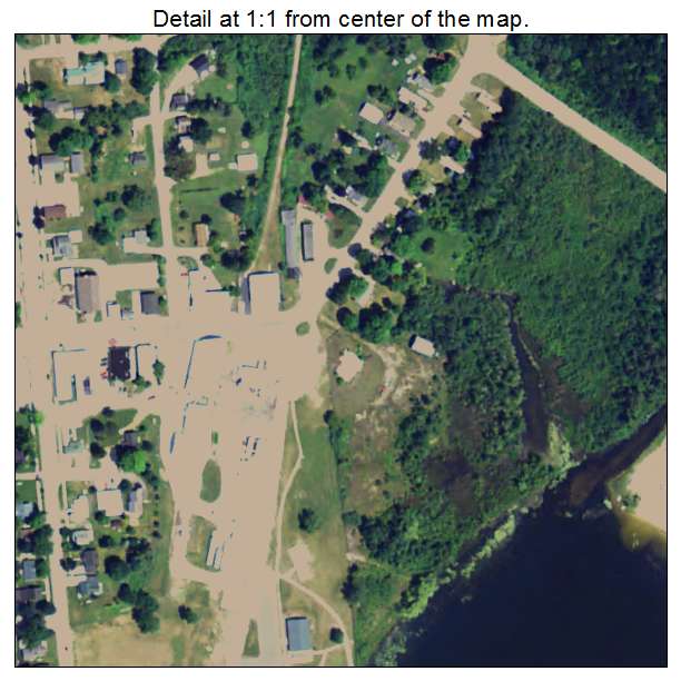Ellsworth, Michigan aerial imagery detail
