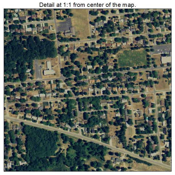 Fair Plain, Michigan aerial imagery detail