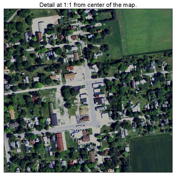 Fairgrove, Michigan aerial imagery detail