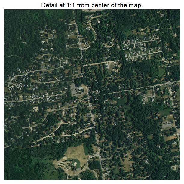 Farmington Hills, Michigan aerial imagery detail