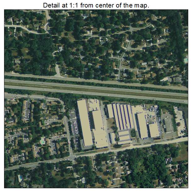 Farmington, Michigan aerial imagery detail