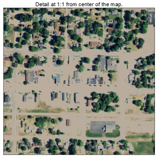 Farwell, Michigan aerial imagery detail