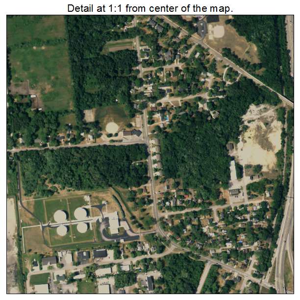 Ferrysburg, Michigan aerial imagery detail