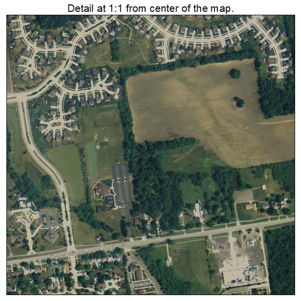 Flat Rock, Michigan aerial imagery detail