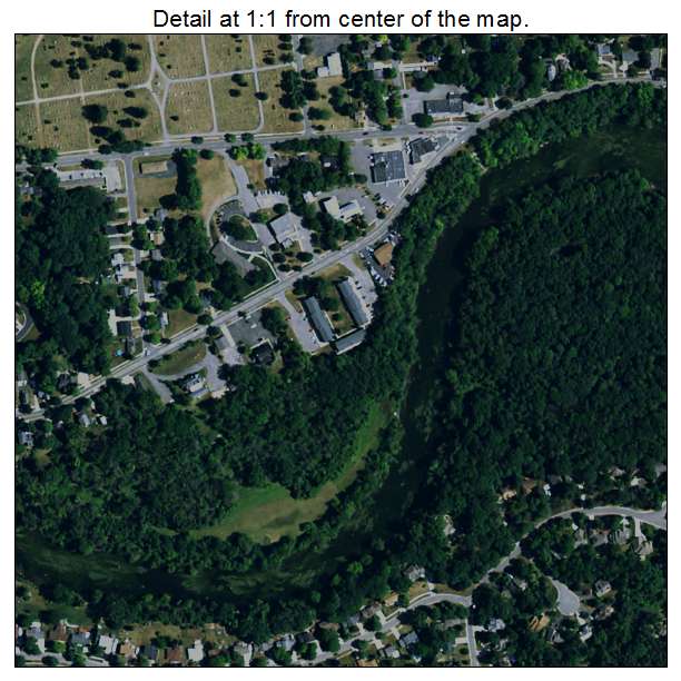 Flushing, Michigan aerial imagery detail