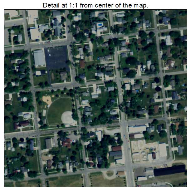 Fowler, Michigan aerial imagery detail