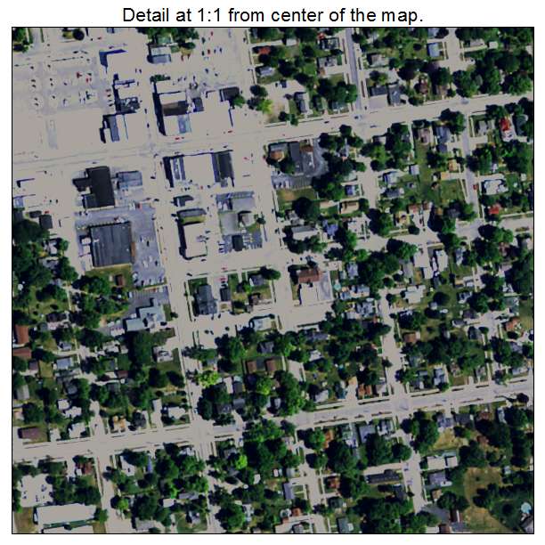 Fowlerville, Michigan aerial imagery detail