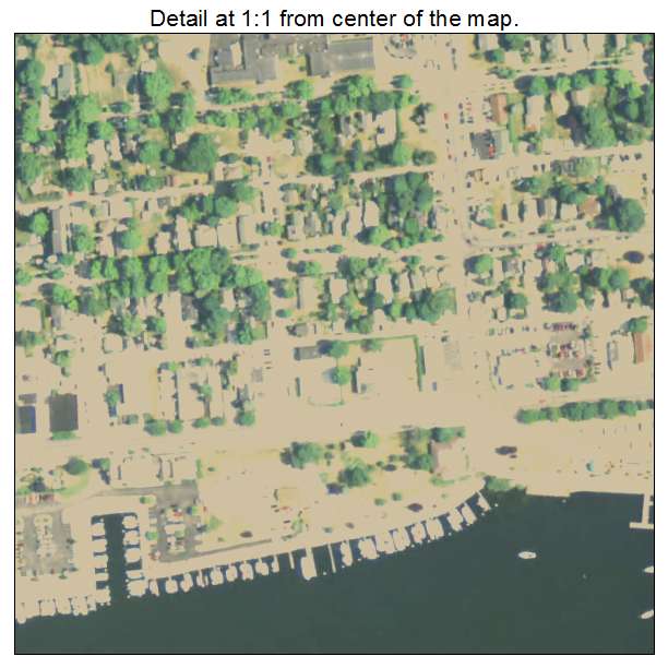 Frankfort, Michigan aerial imagery detail