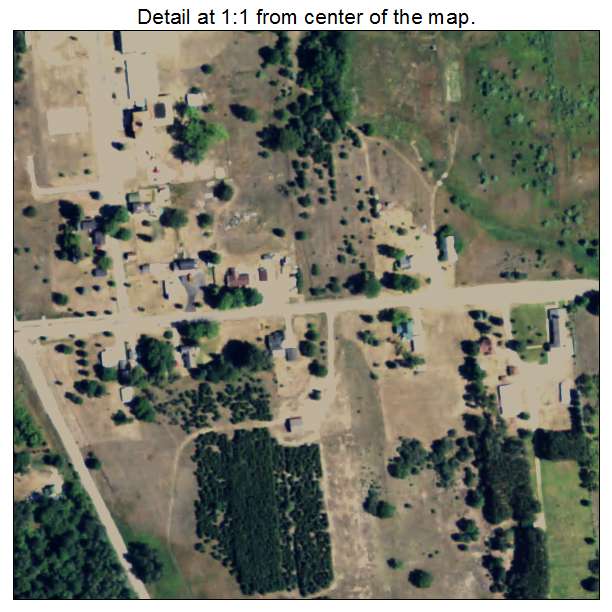 Free Soil, Michigan aerial imagery detail