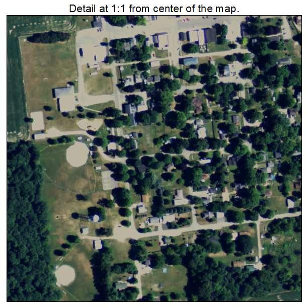 Freeport, Michigan aerial imagery detail
