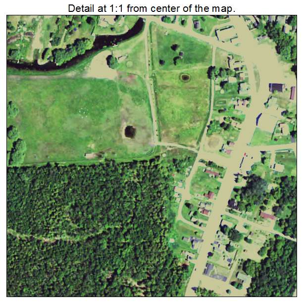 Garden, Michigan aerial imagery detail