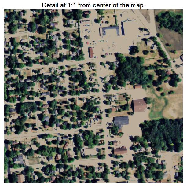 Gladwin, Michigan aerial imagery detail