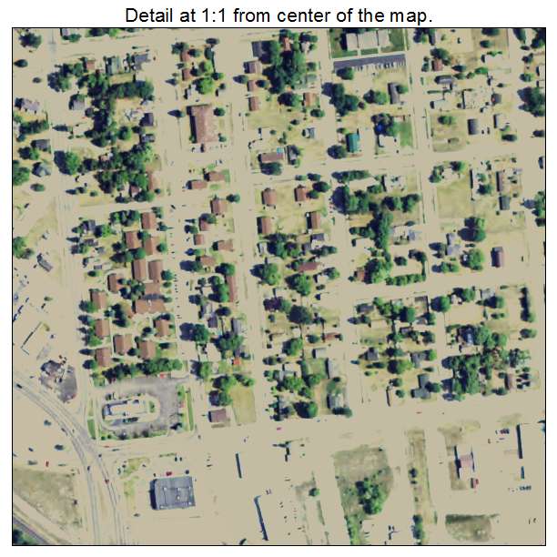 Grayling, Michigan aerial imagery detail