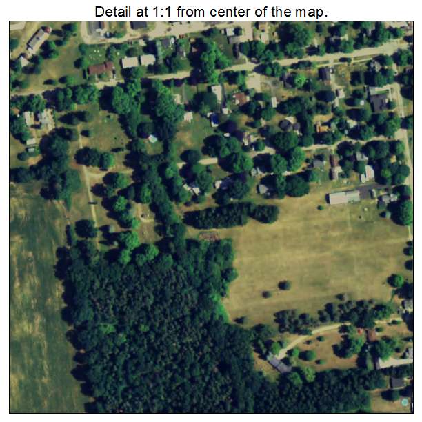 Hanover, Michigan aerial imagery detail