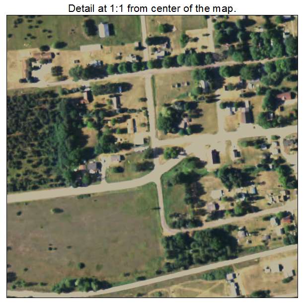Harrietta, Michigan aerial imagery detail