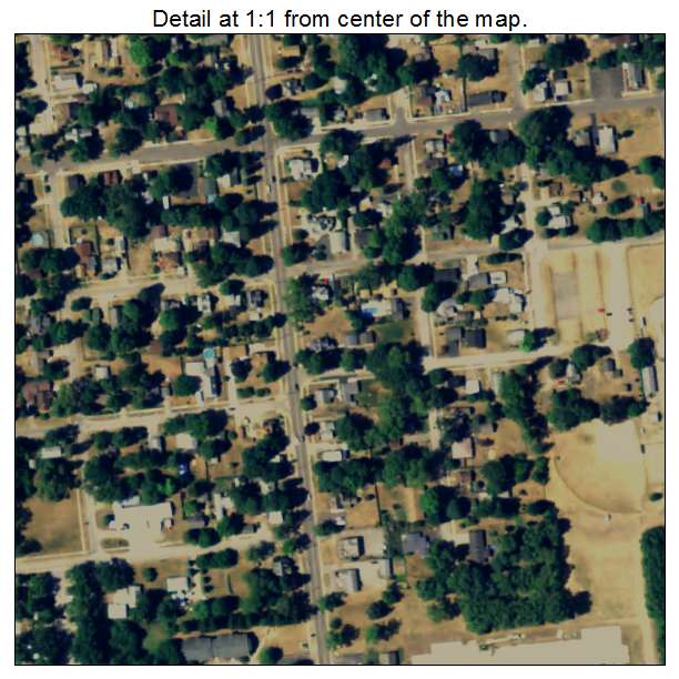 Hartford, Michigan aerial imagery detail