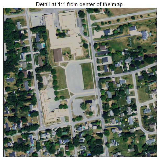 Hemlock, Michigan aerial imagery detail
