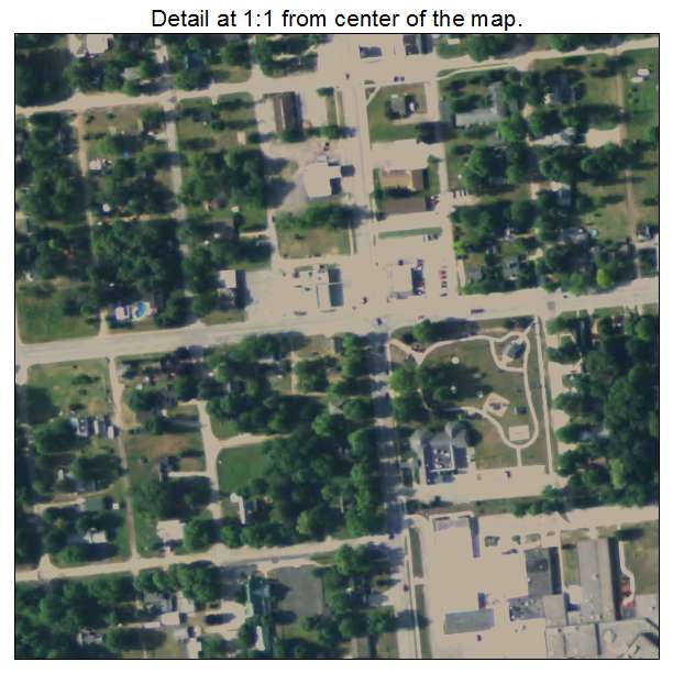 Hesperia, Michigan aerial imagery detail