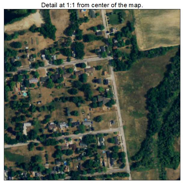 Hudson, Michigan aerial imagery detail