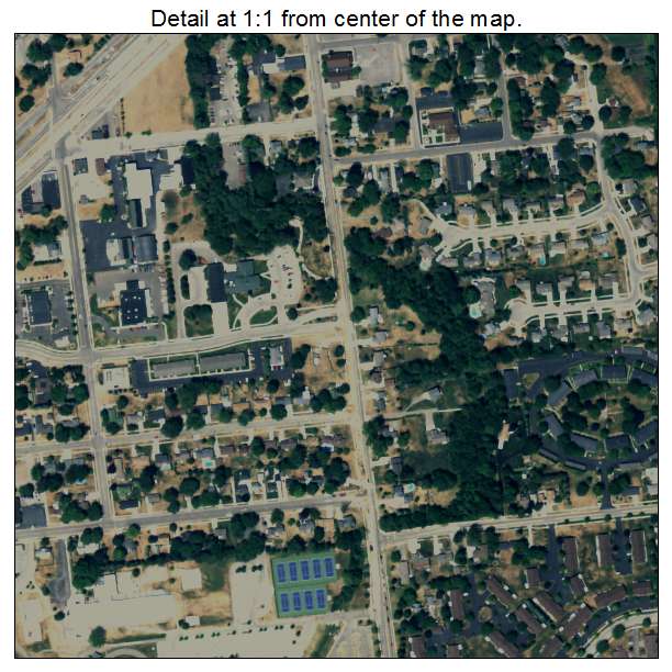 Hudsonville, Michigan aerial imagery detail