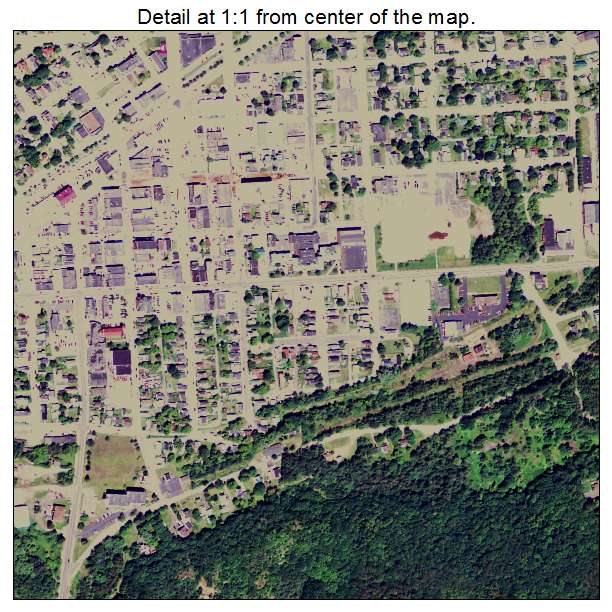 Ishpeming, Michigan aerial imagery detail