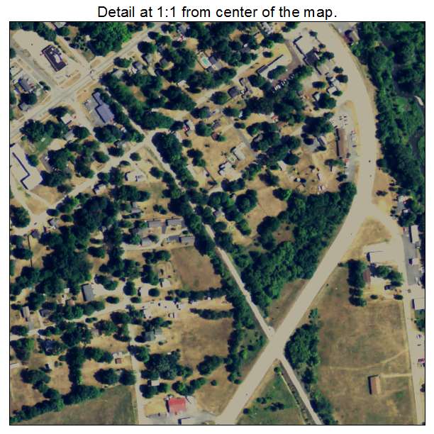 Jonesville, Michigan aerial imagery detail