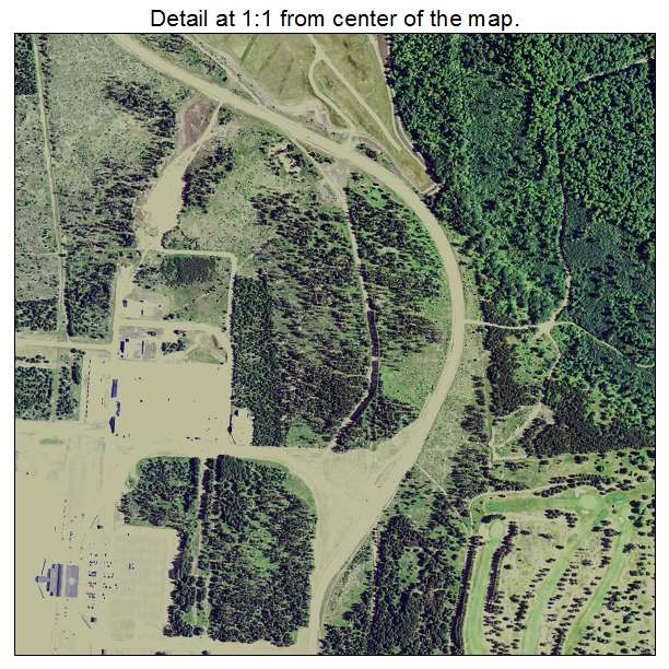 K I Sawyer AFB, Michigan aerial imagery detail