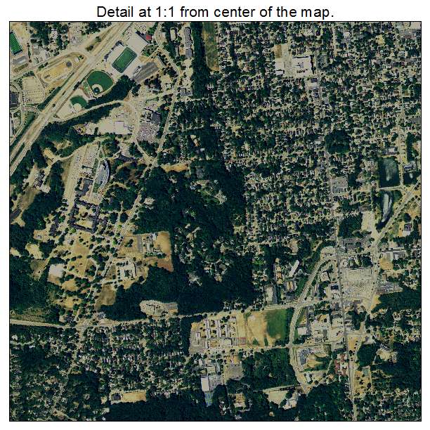Kalamazoo, Michigan aerial imagery detail