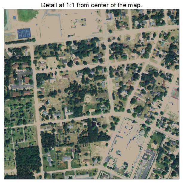 Kalkaska, Michigan aerial imagery detail