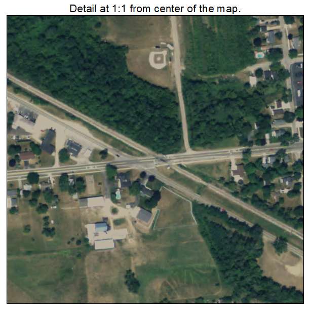 Kent City, Michigan aerial imagery detail