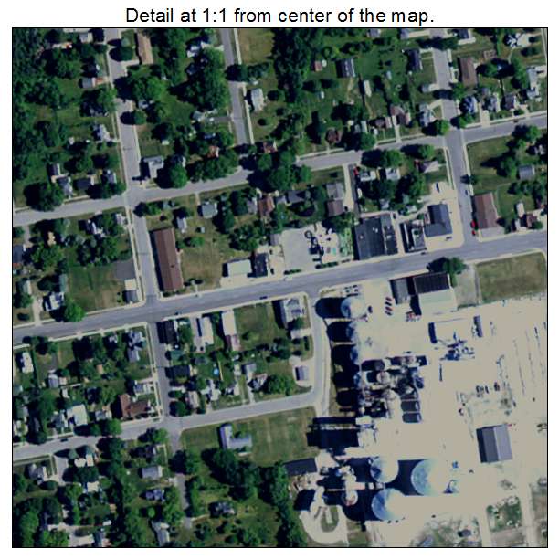 Kinde, Michigan aerial imagery detail