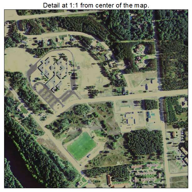 Kingsford, Michigan aerial imagery detail